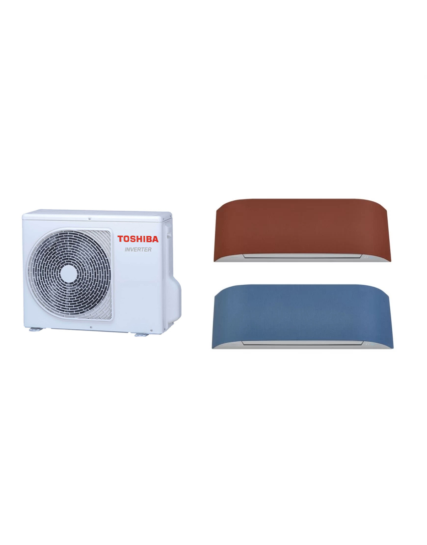 TOSHIBA multisplit klíma két belső egységgel HAORI 9000 BTU színes felületekkel