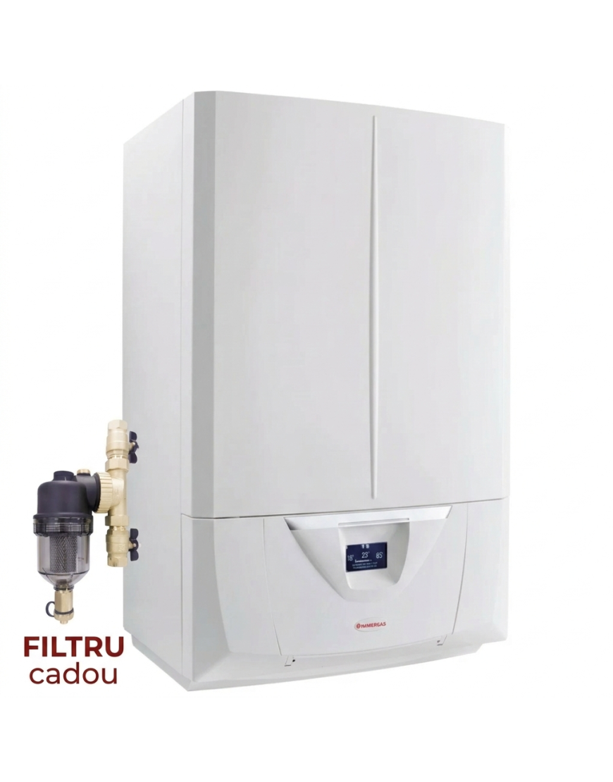 fűtési kazán Immergas Victrix Zeus 25kW cu boiler încorporat 45 liter, CADOU Szűrő Anti-Magnetit