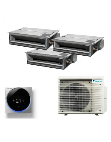 multisplit légkondicionáló készülék DUCT Daikin cu három beltéri egységek, kettő 9000 BTU és egy 12000 BTU, 3MXM68A-2xFDXM25F+FDXM35F- 60 hónap garancia