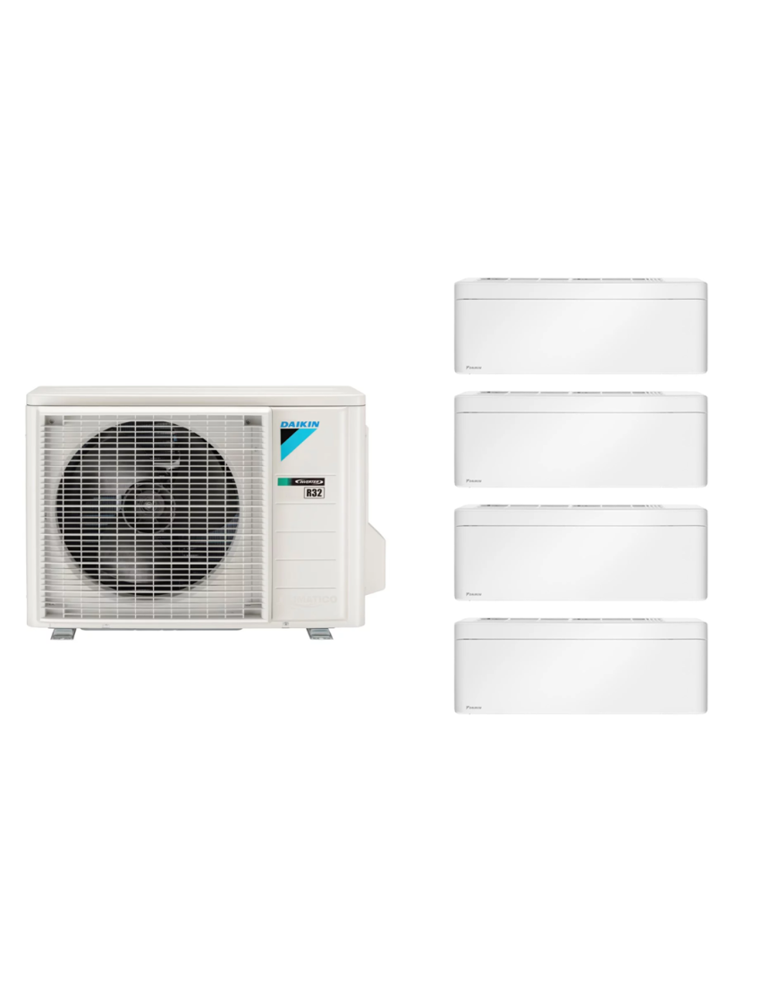 Aparat de aer condiționat multisplit Daikin Stylish cu patru unități interne, trei 5000 și una de 9000 BTU White - garanție 60 luni