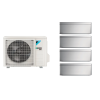 Aparat de aer condiționat multisplit Daikin Stylish cu patru unități interne, trei 5000 și una de 9000 BTU Silver - garanție 60 luni