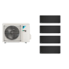 Aparat de aer condiționat multisplit Daikin Stylish cu patru unități interne, trei 5000 și una de 9000 BTU Black - garanție 60 luni