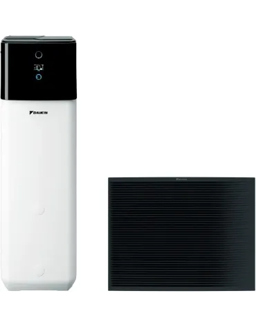 hőszivattyú Daikin Altherma 3 H MT ECH2O 8kW bivalenta (csatlakozás panouri nap) pentru fűtés és víz meleg menajera ETSHB12P30E-EPRA08EW1, cu boiler 300 liter, trifazica, Garancia 84 hónap