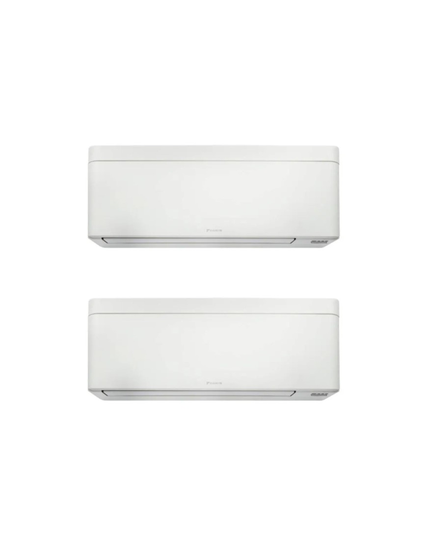 multisplit légkondicionáló készülék Daikin Stylish két beltéri egységgel, 7000 BTU és 12000 BTU White, FTXA20CW + FTXA35CW + 2MXM50A, Coanda hatás, jelenlétérzékelő, 3D légáramlás, Flash Streamer, szűrők ezüst ionok