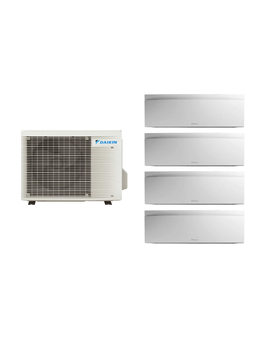 Aparat de aer condiționat multisplit Daikin EMURA cu patru unități interne, trei 7000 BTU și una de 18000 BTU White - garanție 60 luni