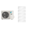 Aparat de aer condiționat multisplit Daikin Stylish cu cinci unități interne, patru 5000 BTU și una de 12000 BTU White - garanție 60 luni