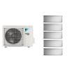 Aparat de aer condiționat multisplit Daikin Stylish cu cinci unități interne, patru 5000 BTU și una de 12000 BTU Silver - garanție 60 luni