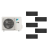 Aparat de aer condiționat multisplit Daikin Stylish cu cinci unități interne, patru 5000 BTU și una de 12000 BTU Black - garanție 60 luni