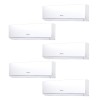 Aparat de aer condiționat multisplit HIsense cu cinci unități interne NewComfort, patru de  9000 BTU și una de 18000 BTU
