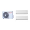 TOSHIBA multisplit klíma két EDGE 12000 BTU belső egységgel 