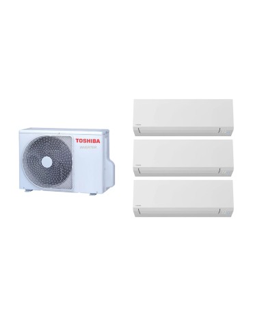 TOSHIBA multisplit klíma, THREE EDGE 12000 BTU belső egységekkel 