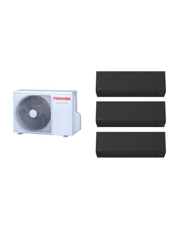 TOSHIBA multisplit klíma HÁROM belső egységgel EDGE Black 12000 BTU 