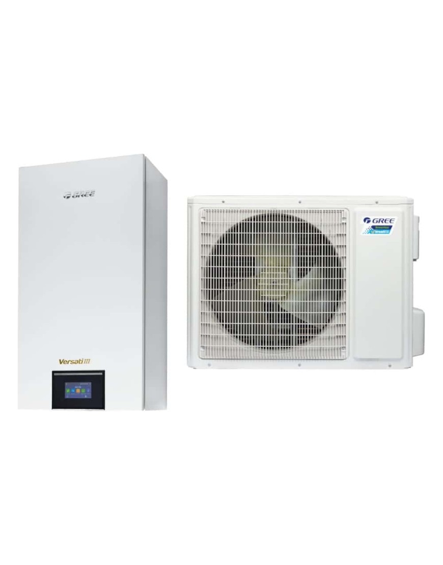 hőszivattyú split Gree Versati III GRS-CQ10PD/NHH2-E(I)/GRS-CQ10PD/NHH2-E(EGY) pentru fűtés és hűtés 9.5kW, Garancia 72 hónap