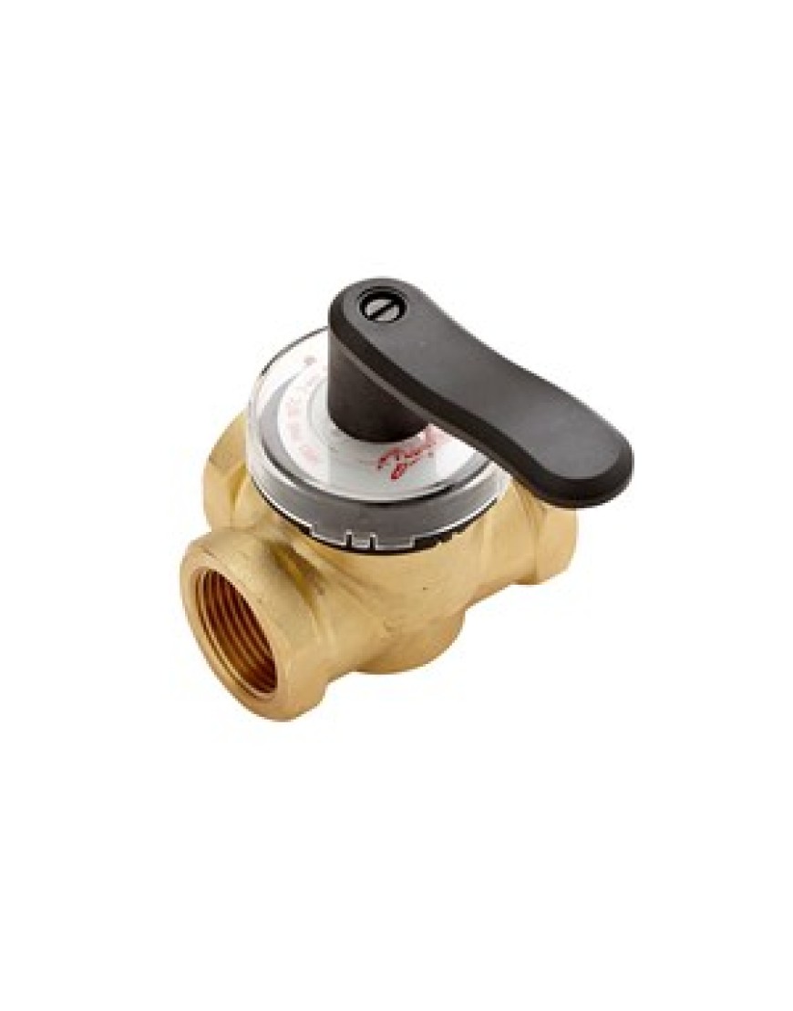 Elzáró Szelep Danfoss HRB 3 PN10 15/1.63 rotativă cu 3 căi Rp1/2, cu filet