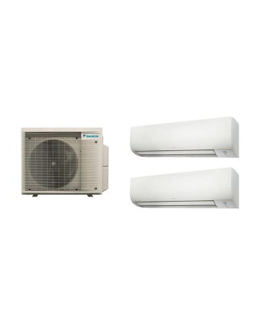 multisplit légkondicionáló készülék Daikin Comfora két beltéri egységgel 7000 BTU, FTXP20N + FTXP20N + 2MXM40A, 5 év Garancia, szagtalanító szűrők és ezüst ionok