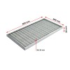 Ștergător de lábak încastrabil ACO Self Vario, cu ramă din alumínium és grătar retea szem 30/30, 600x400x30mm