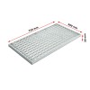 Ștergător de lábak încastrabil ACO Self Vario, cu ramă din alumínium és grătar rețea V, 750x500x30mm