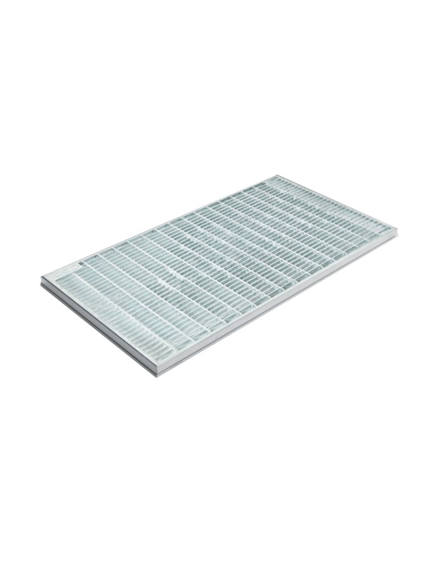 süllyeszthető lábtörlő ACO Self Vario, cu keret -ból alumínium és rács hálózat ochiuri 30/10, B125, 750x500x30mm