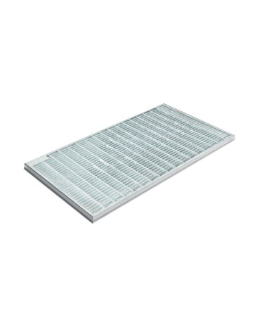 Ștergător de lábak încastrabil ACO Self Vario, cu ramă din alumínium és grătar rețea szem 30/10, B125, 1000x500x30mm