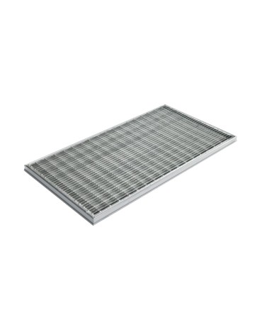 Ștergător de lábak încastrabil ACO Self Vario, cu ramă din alumínium és grătar rețea szem 30/10, 1000x500x30mm