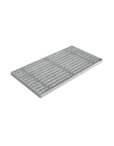 Ștergător de lábak încastrabil ACO Self Vario, cu ramă din alumínium és grătar insertie textila, szürke, 1000x500x30mm