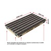 süllyeszthető lábtörlő ACO Vario 2.0 Hybrid, cu tálca -ból beton cu polimeri és rács insertie textil számára külső, maro, 1000x500x80mm
