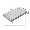 süllyeszthető lábtörlő ACO Vario 2.0 Hybrid, cu tálca -ból beton cu polimeri és rács hálózat V, 750x500x80mm