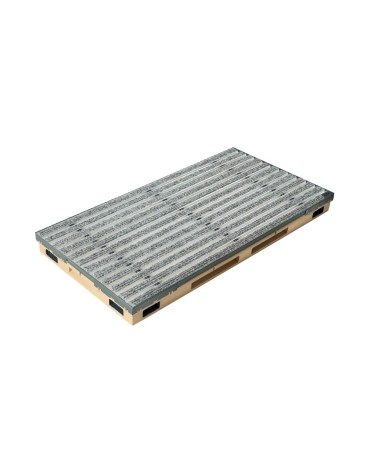 Ștergător de lábak încastrabil ACO Vario 2.0 Hybrid, cu tavă din beton cu polimeri és grătar insertie textila, szürke, 1000x500x80mm