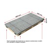 Ștergător de lábak încastrabil ACO Vario 2.0 Hybrid, cu tavă din beton cu polimeri és grătar insertie textila, szürke, 600x400x80mm