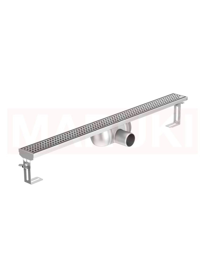 Folyóka de zuhévy -ból rozsIgenmentes acél ACO ShowerDrain C nélkül karima, rács Square, hossz 785mm, h=92mm