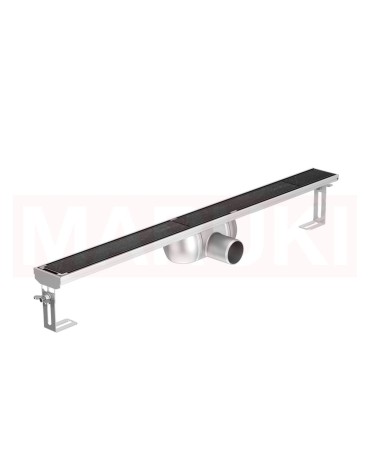 Folyóka de zuhany -ból rozsdamentes acél ACO ShowerDrain C nélkül karima, rács Tile, hossz 1085mm, h=92mm