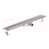 Folyóka de zuhévy -ból rozsIgenmentes acél ACO ShowerDrain C cu karima vízszintes, rács Slot, hossz 1085mm, h=69mm