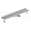 Folyóka de zuhany -ból rozsdamentes acél ACO ShowerDrain C cu karima Fal, rács Slot, hossz 585mm, h=69mm