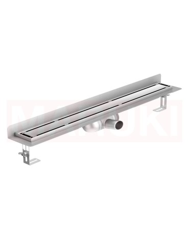 Folyóka de zuhany -ból rozsdamentes acél ACO ShowerDrain C cu karima Fal, rács Massive, hossz 785mm, h=69mm