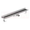 Folyóka de zuhany -ból rozsdamentes acél ACO ShowerDrain C cu karima Fal, rács Tile, hossz 885mm, h=69mm