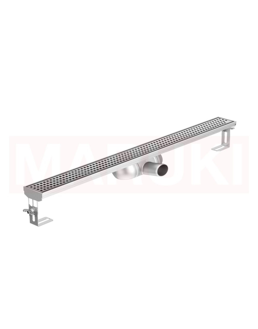 Folyóka de zuhany -ból rozsdamentes acél ACO ShowerDrain C nélkül karima, rács Square, hossz 1085mm, h=69mm