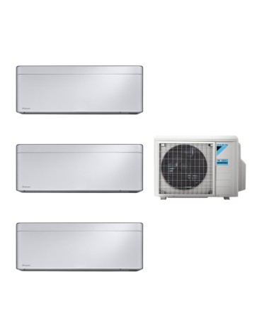Daikin Stylish multisplit klíma két belső egységgel 7000 és egy 12000 BTU Silver