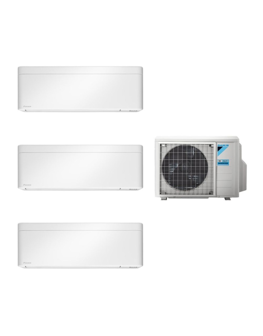 Daikin Stylish multisplit klíma két belső egységgel 9000 és egy 12000 BTU fehér