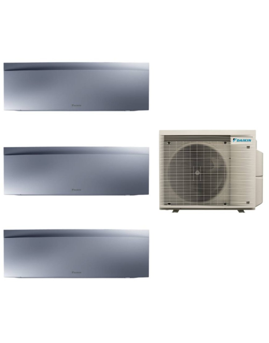 Daikin EMURA multisplit klíma két belső egységgel 9000 és egy 12000 BTU Silver