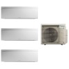 Daikin EMURA multisplit klíma két belső egységgel 9000 és egy 12000 BTU fehér