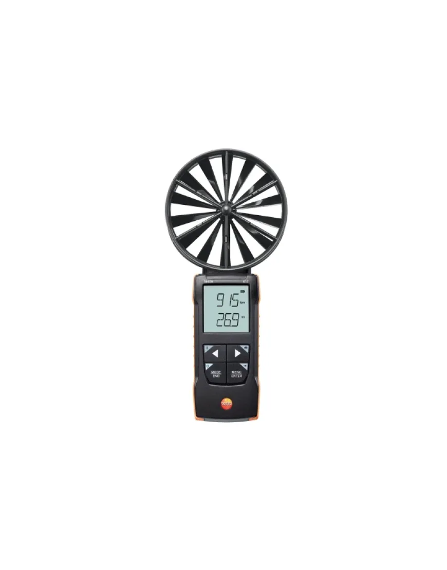 Testo 417 - Anemometru digital cu elice de 100 mm și conexiune la aplicație