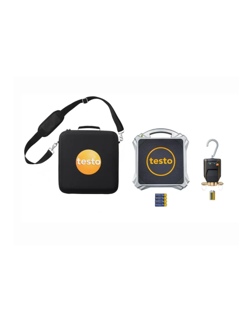 testo 560i szett - Digitális hűtőmérleg és intelligens szelep Bluetooth-szal®.