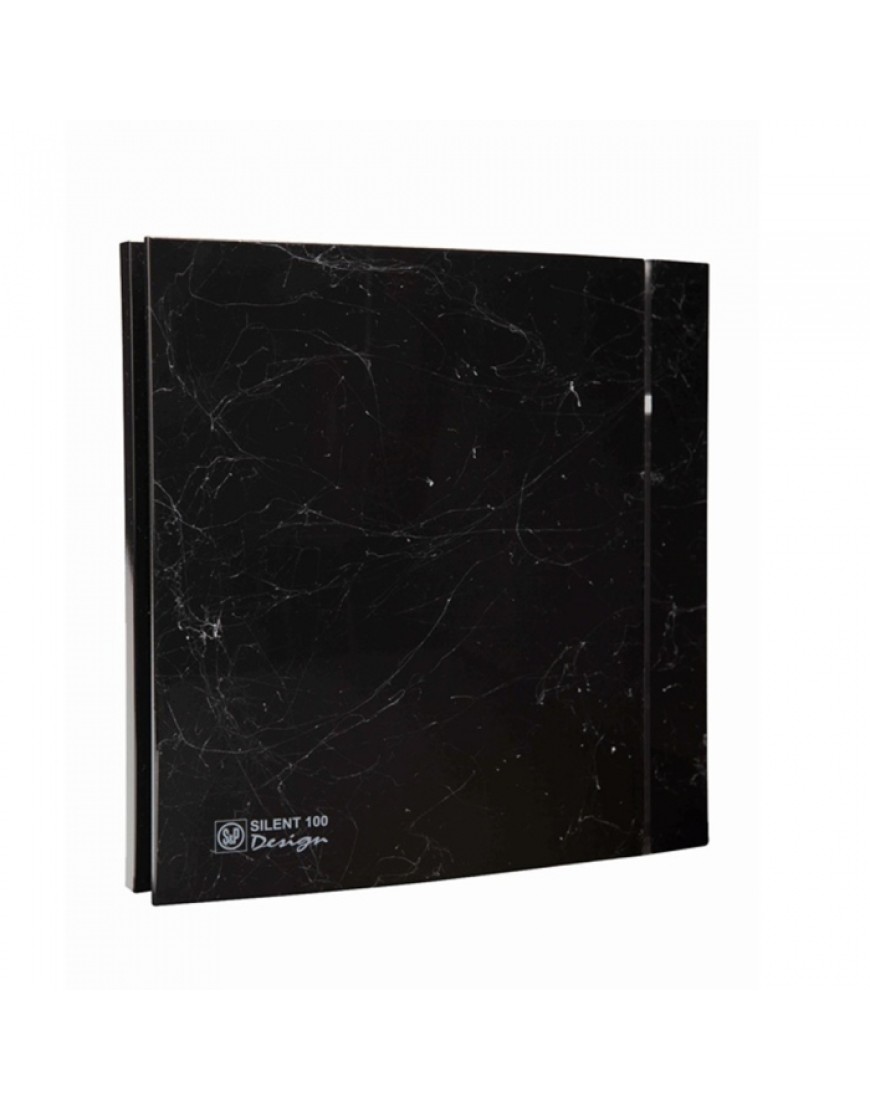 Fürdőszoba páraelszívó Soler & Palau Silent 100 CRZ Marble Black Design 4C