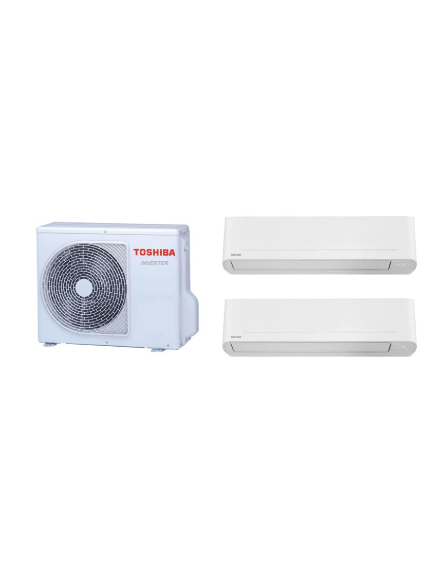 TOSHIBA multisplit klíma két YUKAI 12000 BTU belső egységgel 