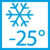 Funcționare până la −25°C