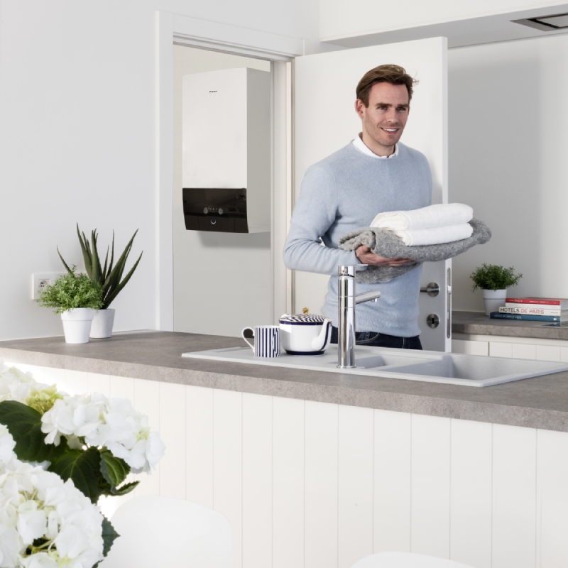 Daikin Altherma 3 R F EHVX — szerelés diszkrét lakóépület