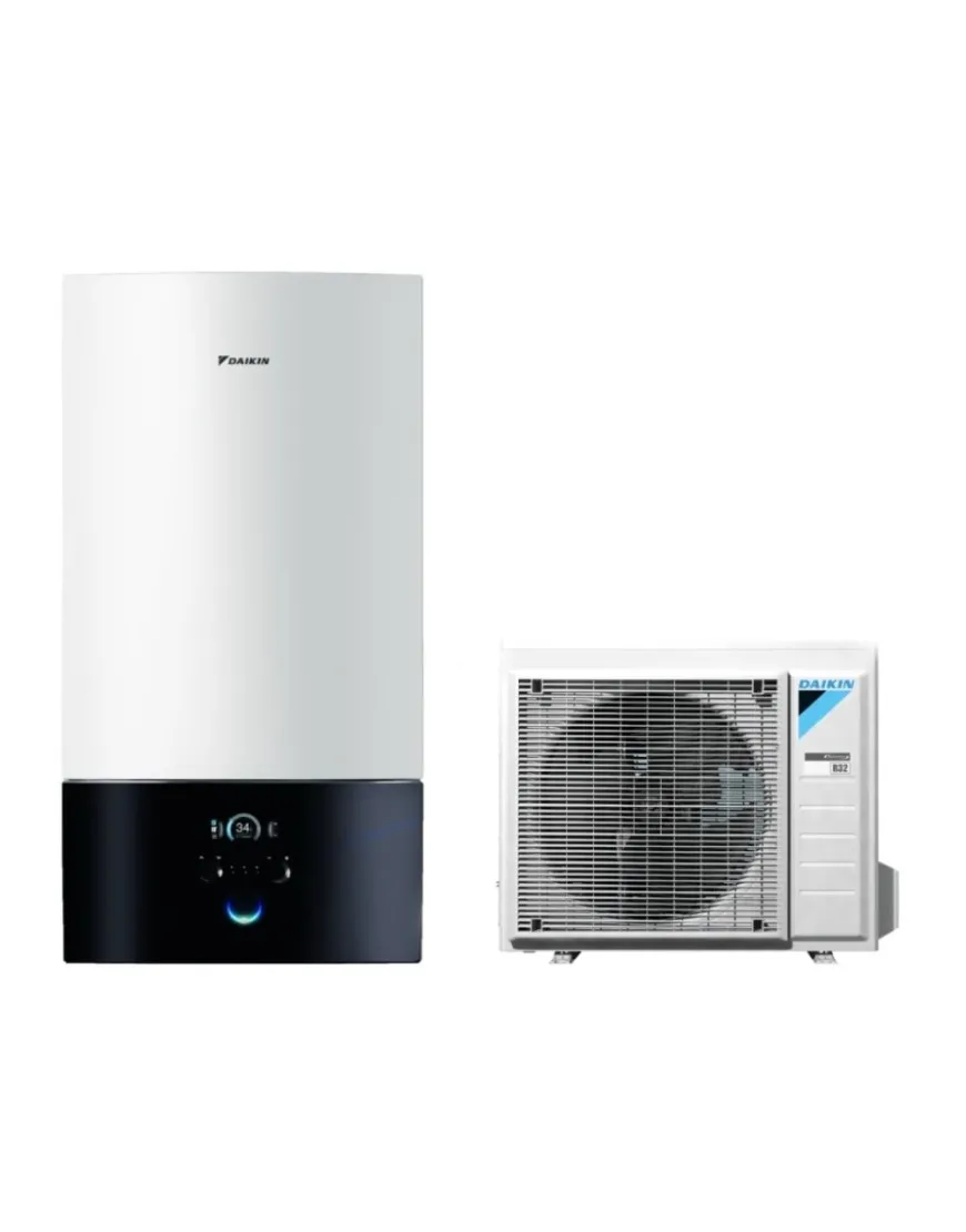 Szivattyú de hő Daikin Altherma 3 R W EHBH08E6V ERGA08EV fűtés hűtés hűtőközeg-split 8kW