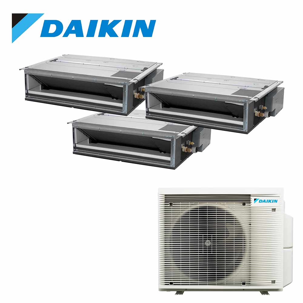 Daikin FDXM csatornás 3 egységek beltéri sok-split 3MXM inverter R32 Bluevolution telepített Mennyezet