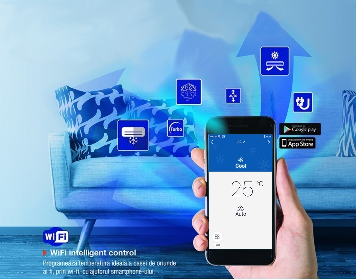 Midea Wi-Fi Intelligent Control pentru duct MTJ-18HWFNX