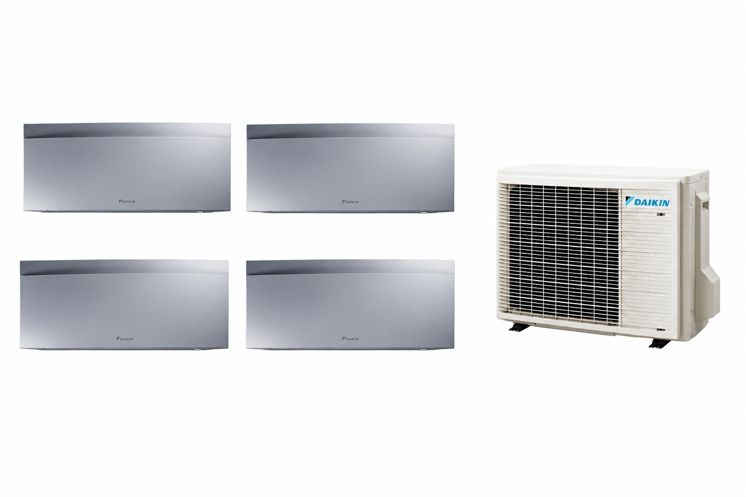 Multisplit Daikin Emura Silver 4 zone — 3x FTXJ20AS FTXJ50AS 5MXM90A